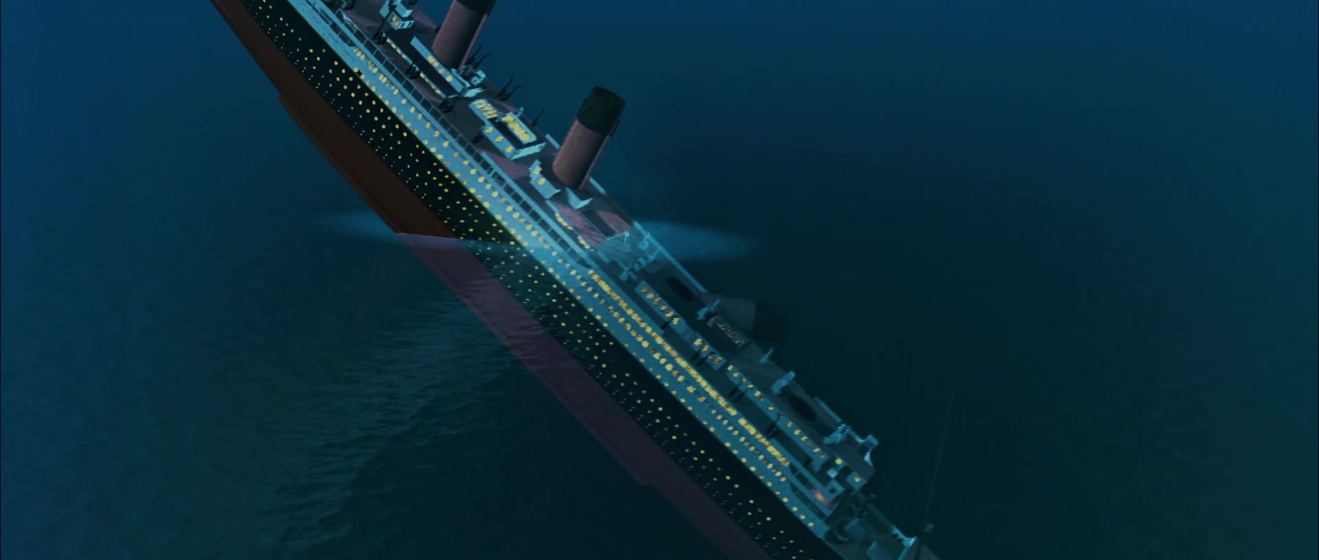 Титаник тонущий корабль тонет. Титаник 1997 крушение. Титаник 1997 разлом.
