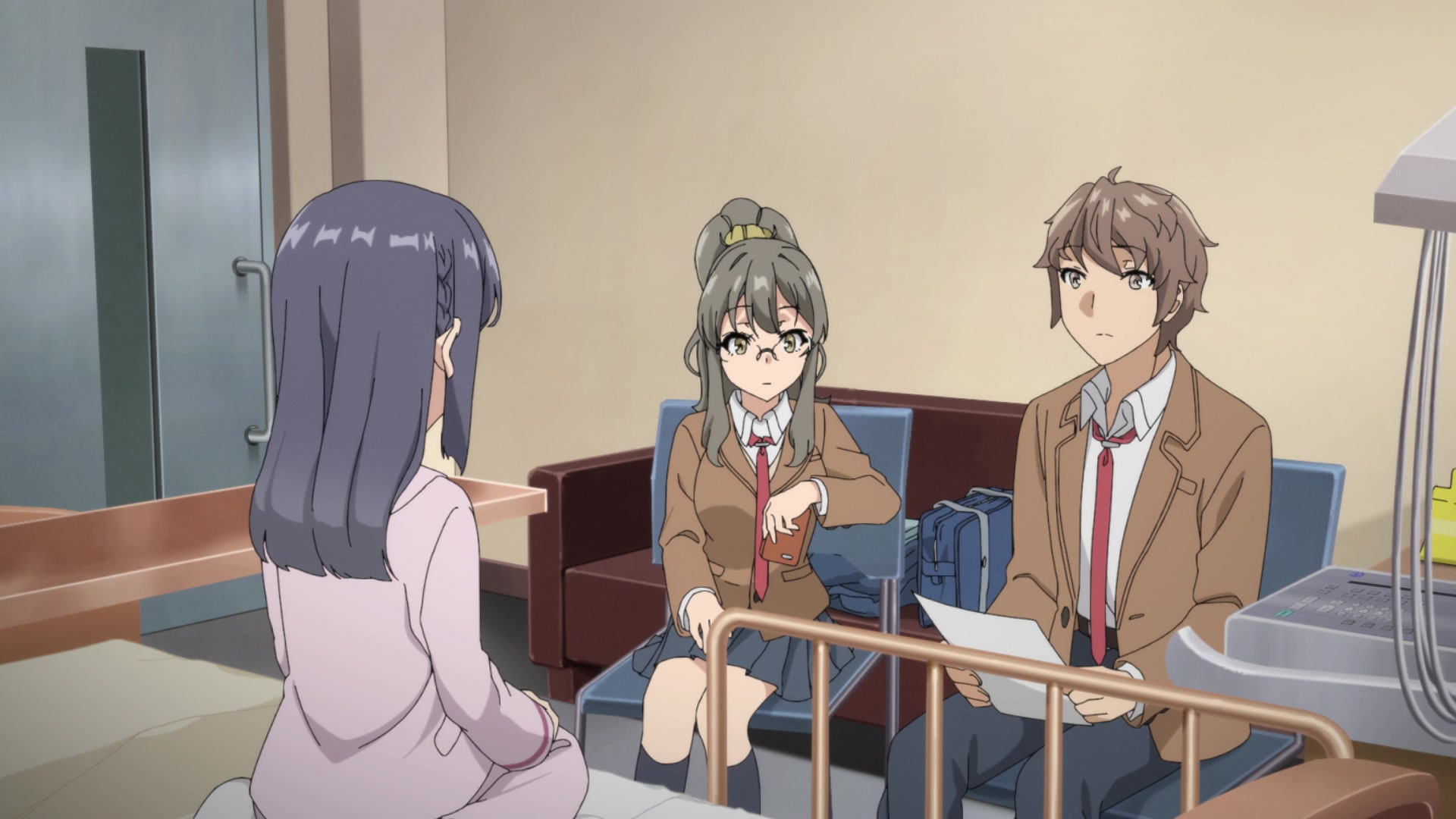 Девочка зайка свин. Аниме Seishun buta Yarou WA Bunny поцелуй. Seishun buta Yarou WA Yumemiru Shoujo no Yume wo Minai фильм. Этот глупый Свин не понимает мечту зайки фильм. Аниме этот глупый Свин не понимает мечту девочки-зайки Сакута.