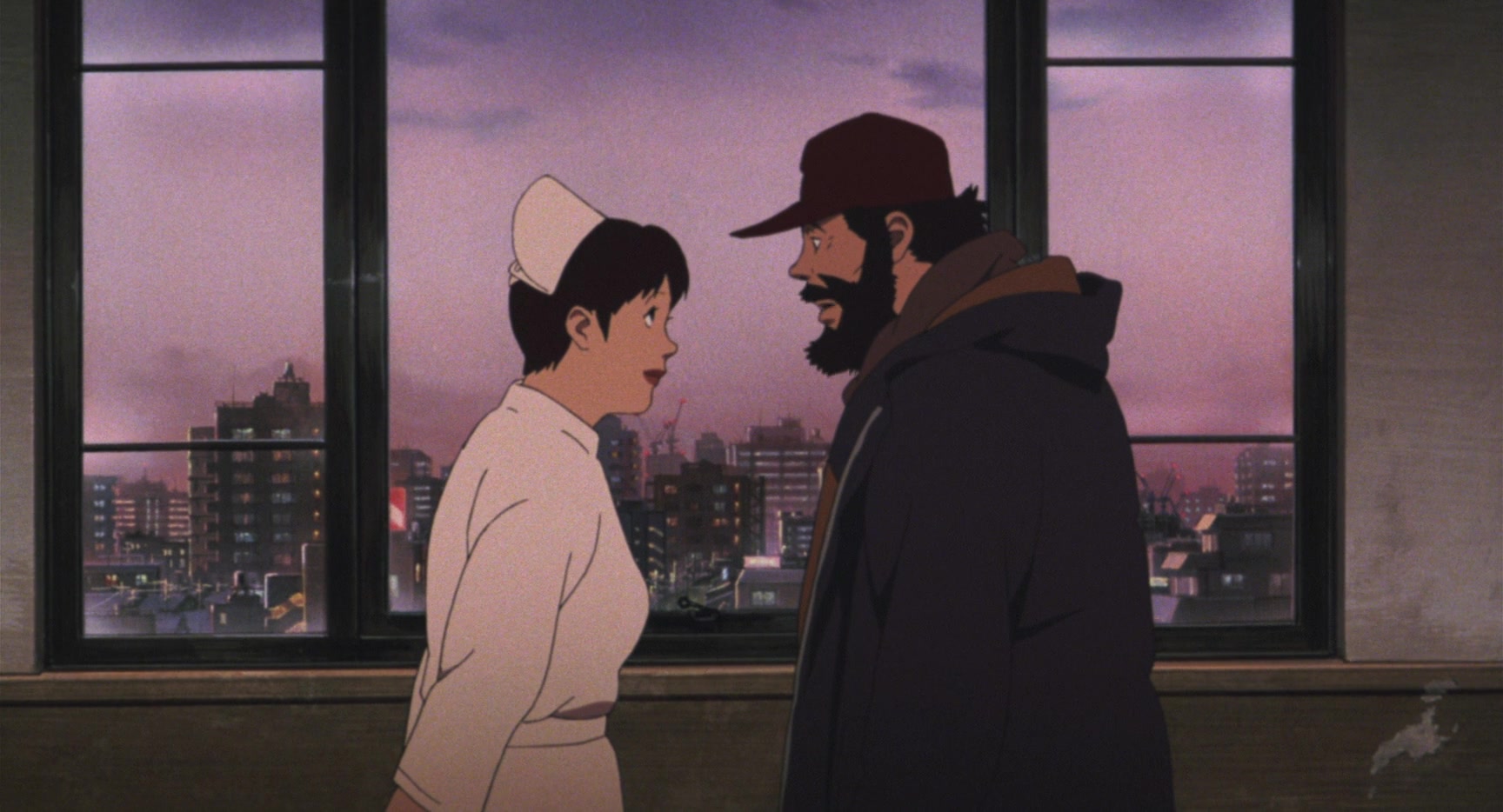 Однажды в токио. Однажды в Токио / Tokyo Godfathers. Однажды в Токио мультфильм 2003. Ханна однажды в Токио. Однажды в Токио мультфильм 2003 кадры.