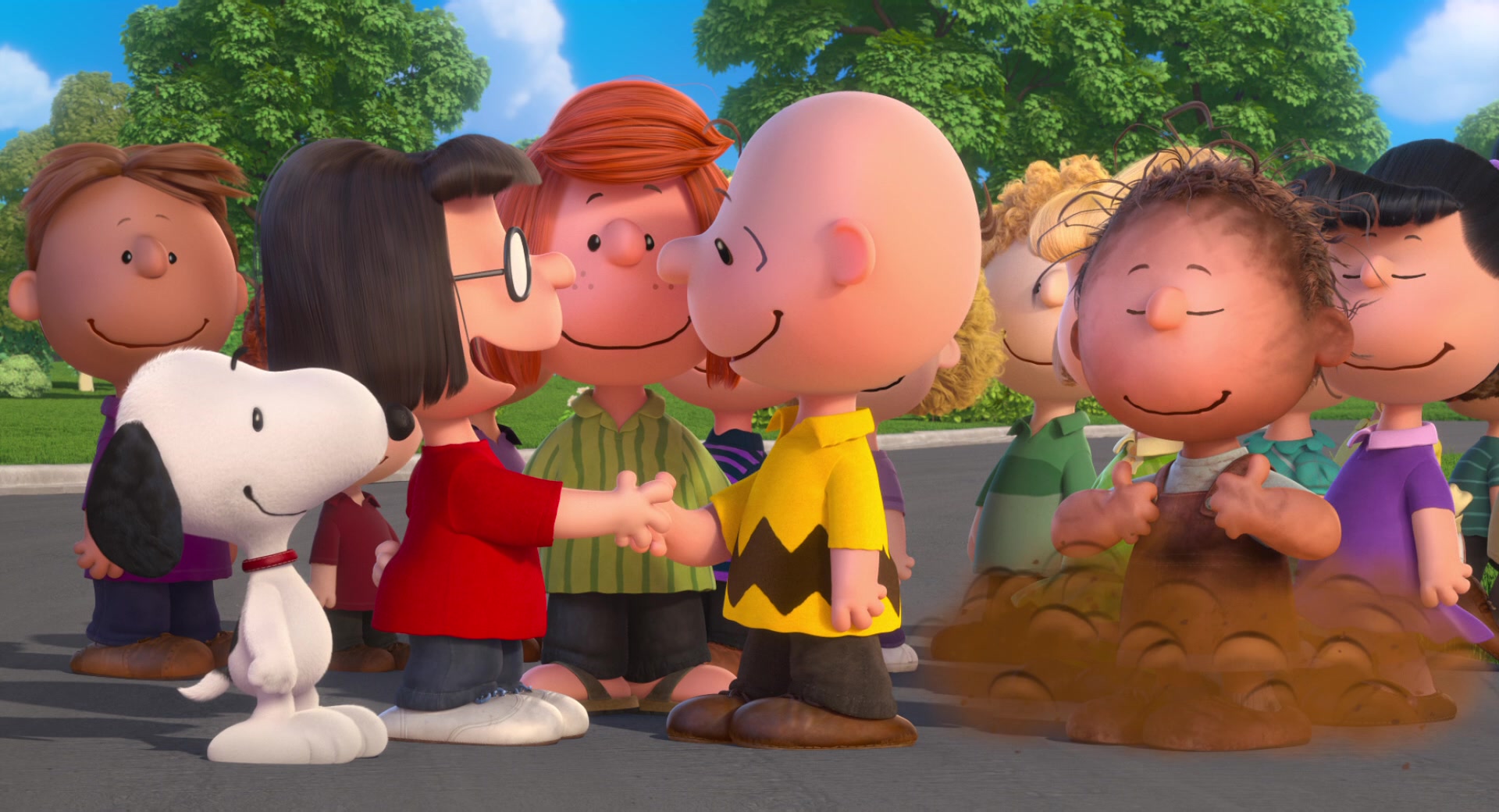 The Peanuts movie credits.